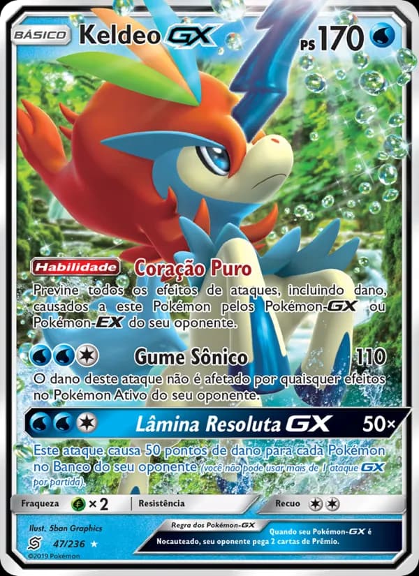 Keldeo GX, carta 47 de Sintonia Mental 
