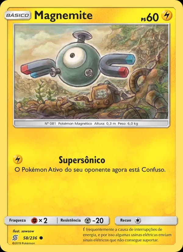 Magnemite, carta 58 de Sintonia Mental 