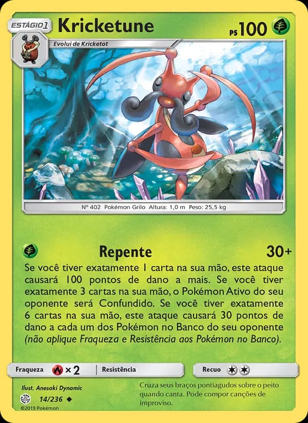 Kricketune, carta 14 de Eclipse Cósmico