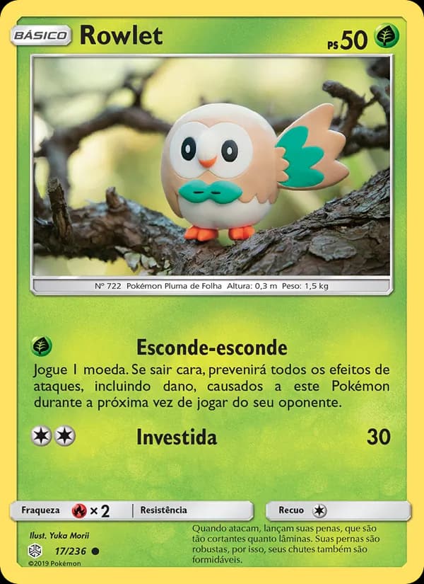 Rowlet, carta 17 de Eclipse Cósmico