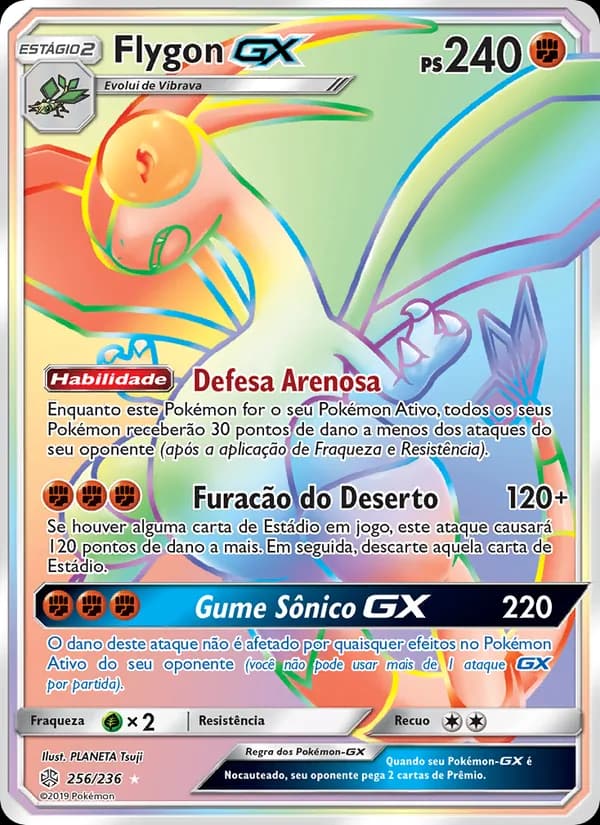 Flygon GX, carta 256 de Eclipse Cósmico