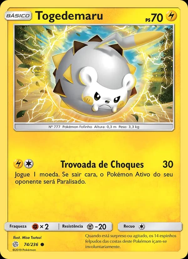 Togedemaru, carta 74 de Eclipse Cósmico