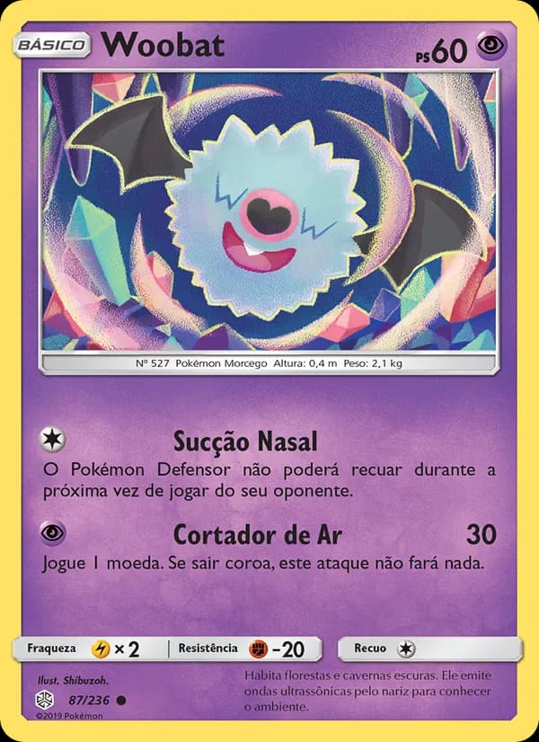 Woobat, carta 87 de Eclipse Cósmico