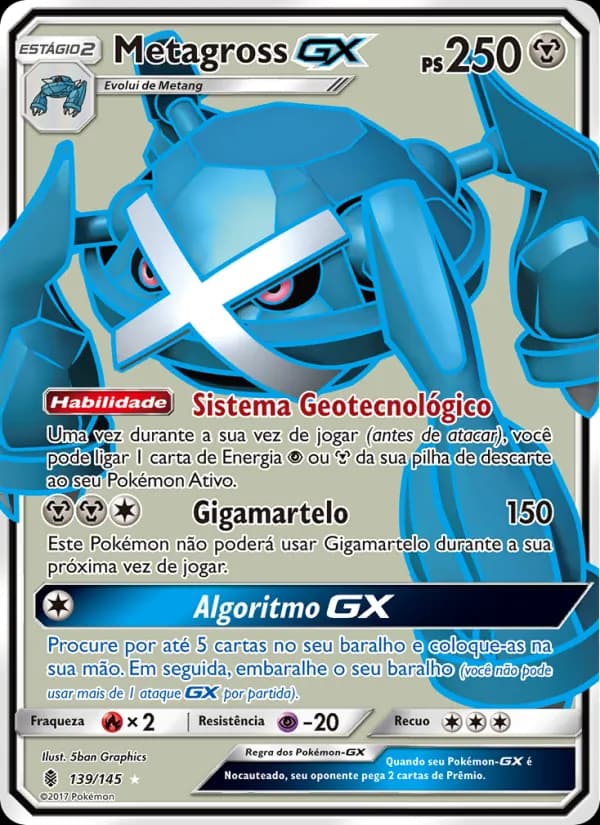 Metagross GX, carta 139 de Guardiões Ascendentes