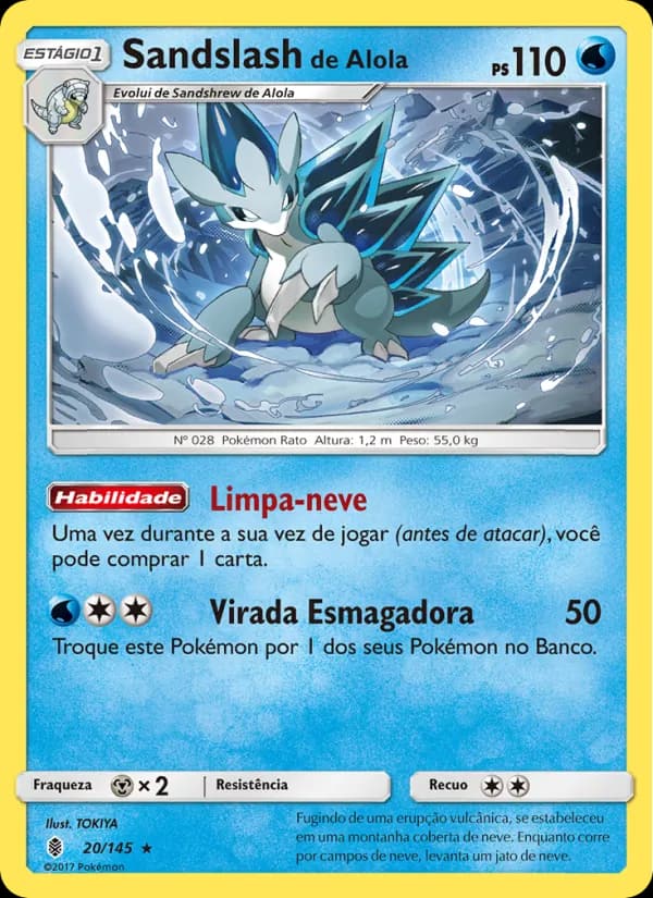 Sandslash de Alola, carta 20 de Guardiões Ascendentes