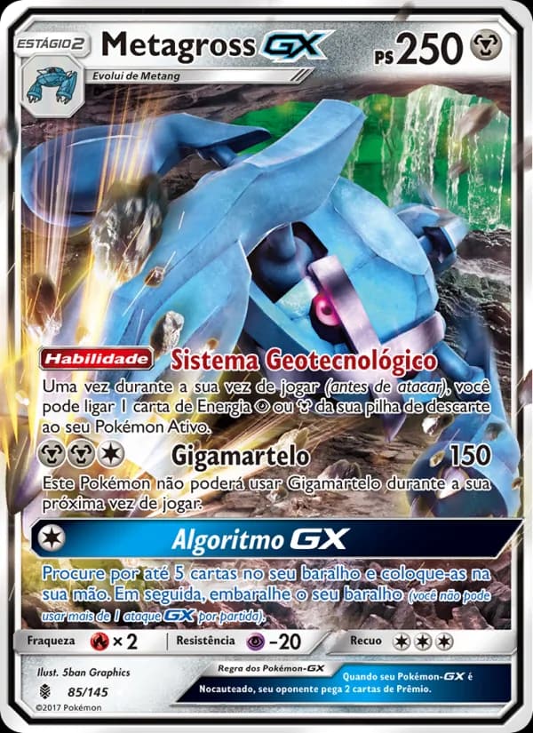 Metagross GX, carta 85 de Guardiões Ascendentes