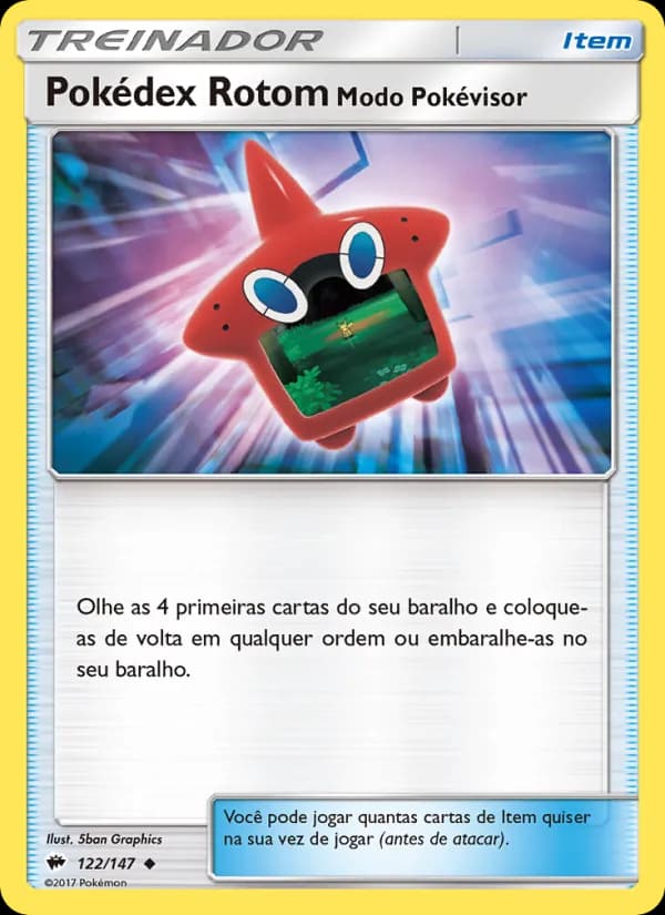 Pokédex Rotom - Modo Pokévisor, carta 122 de Sombras Ardentes