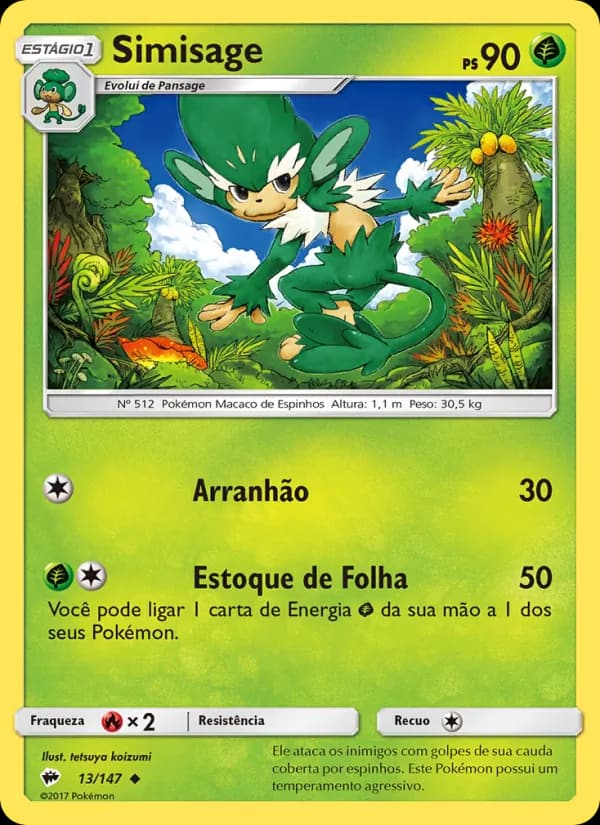 Simisage, carta 13 de Sombras Ardentes