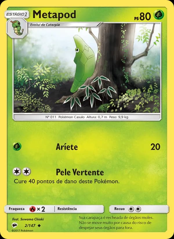 Metapod, carta 2 de Sombras Ardentes