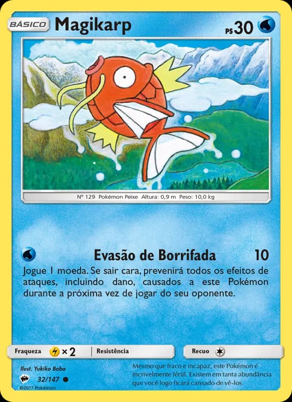 Magikarp, carta 32 de Sombras Ardentes