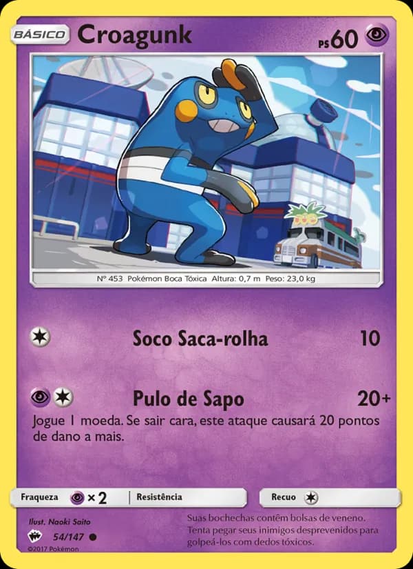 Croagunk, carta 54 de Sombras Ardentes