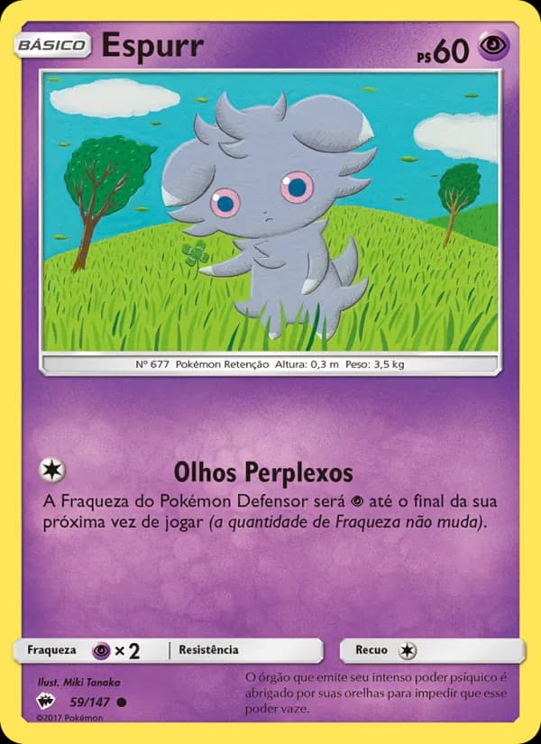 Espurr, carta 59 de Sombras Ardentes