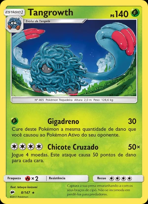 Tangrowth, carta 8 de Sombras Ardentes