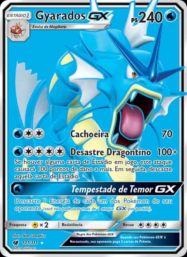 Gyarados GX, carta 101 de Invasão Carmim
