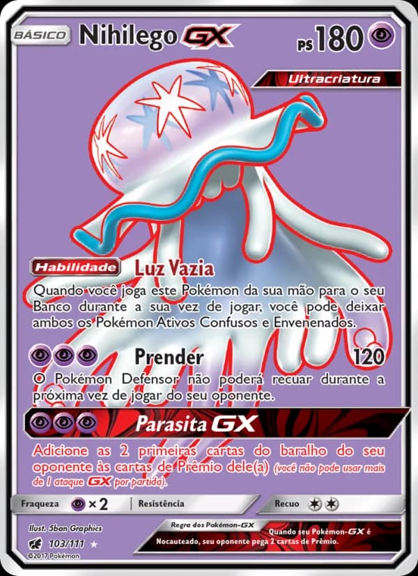 Nihilego GX, carta 103 de Invasão Carmim