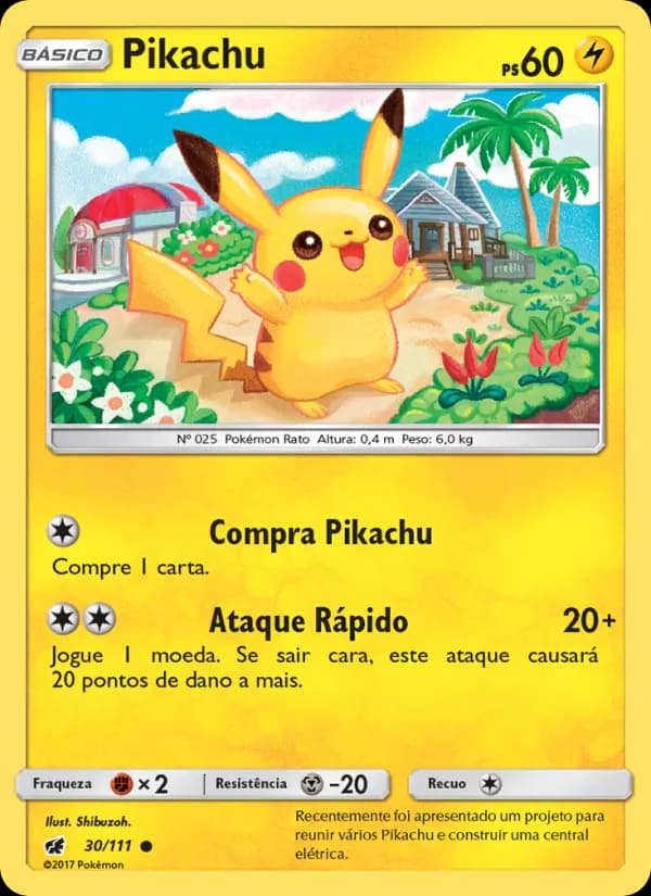 Pikachu, carta 30 de Invasão Carmim