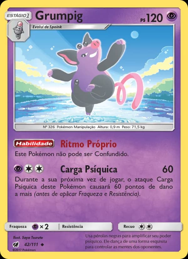 Grumpig, carta 42 de Invasão Carmim