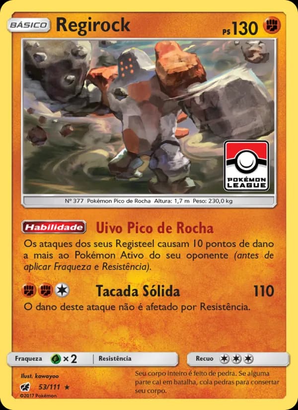 Regirock, carta 53 de Invasão Carmim