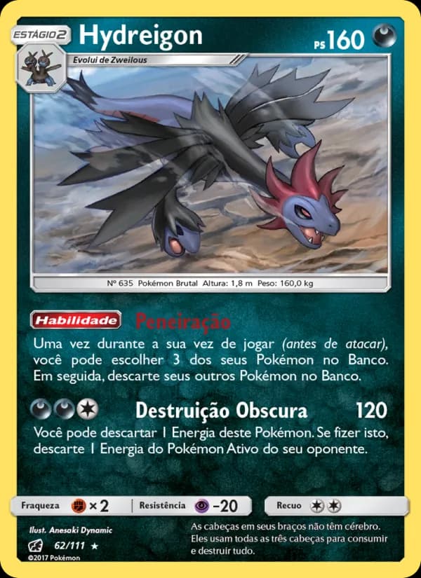 Hydreigon, carta 62 de Invasão Carmim