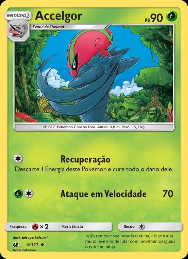 Accelgor, carta 9 de Invasão Carmim