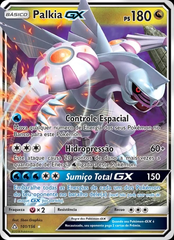 Palkia GX, carta 101 de Ultra Prisma