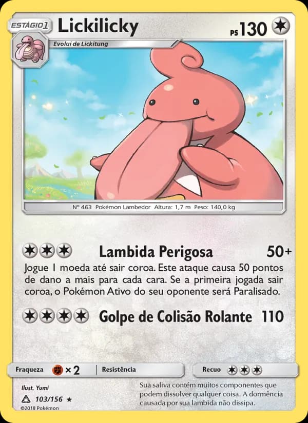 Lickilicky, carta 103 de Ultra Prisma
