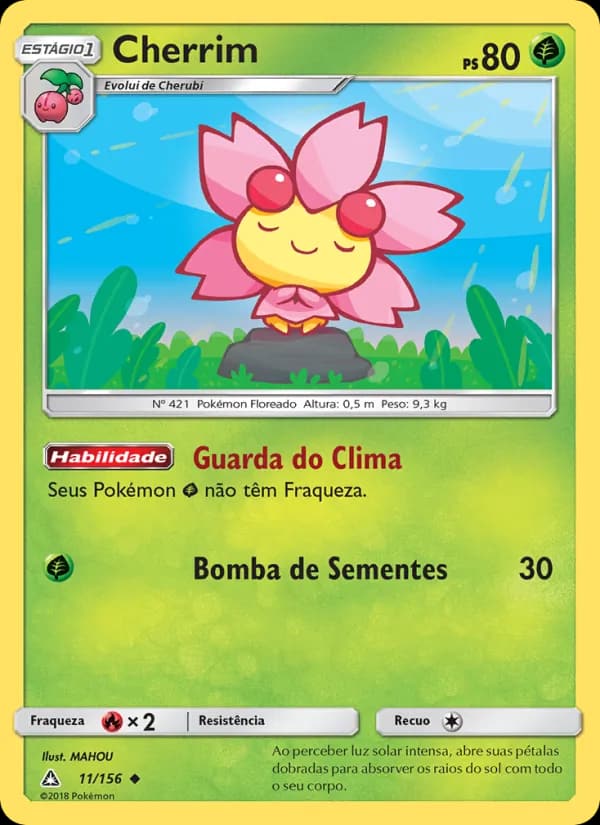 Cherrim, carta 11 de Ultra Prisma