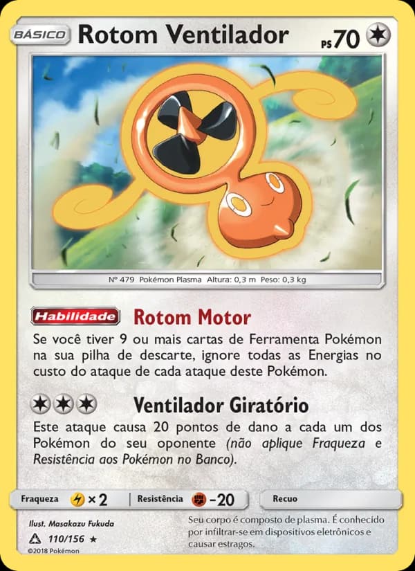 Rotom Ventilador, carta 110 de Ultra Prisma