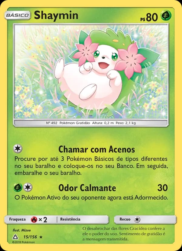 Shaymin, carta 15 de Ultra Prisma