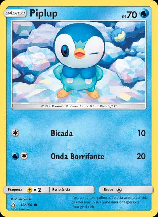 Piplup, carta 32 de Ultra Prisma