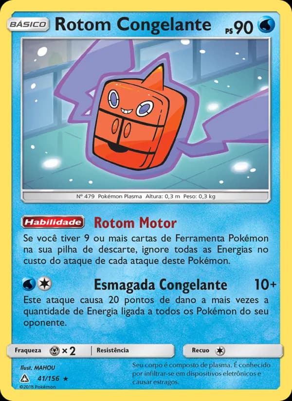 Rotom Congelante, carta 41 de Ultra Prisma