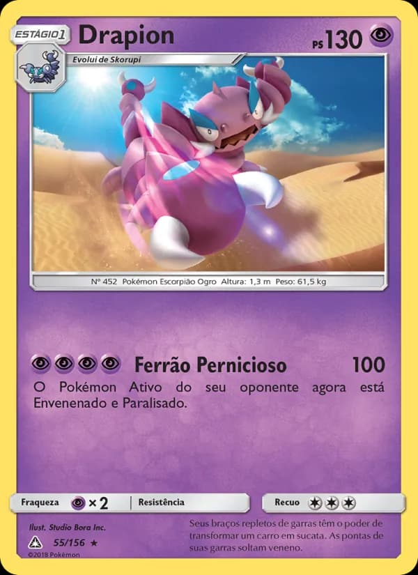 Drapion, carta 55 de Ultra Prisma