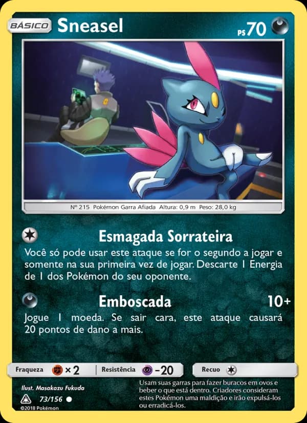 Sneasel, carta 73 de Ultra Prisma