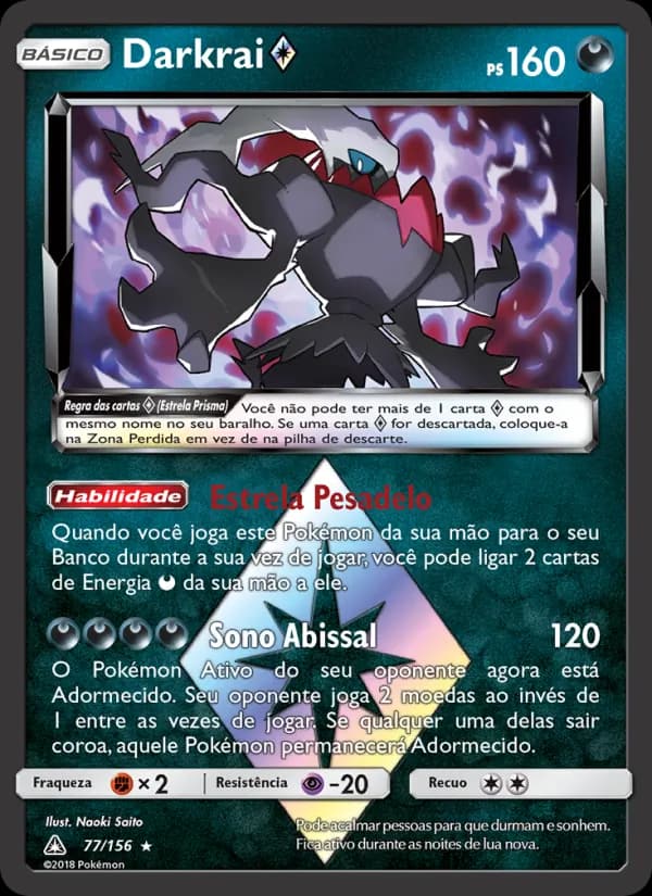Darkrai ◇, carta 77 de Ultra Prisma
