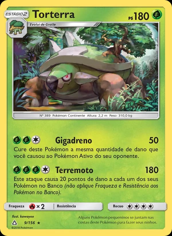 Torterra, carta 9 de Ultra Prisma