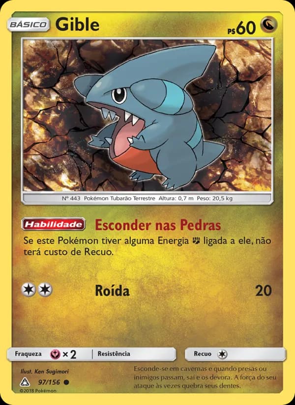 Gible, carta 97 de Ultra Prisma