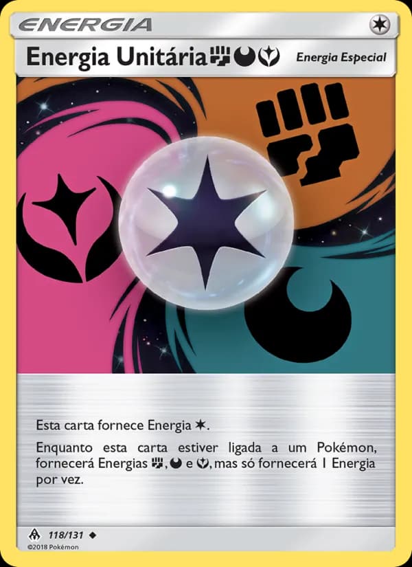Energia Unitária FightingDarknessFairy, carta 118 de Luz Proibida