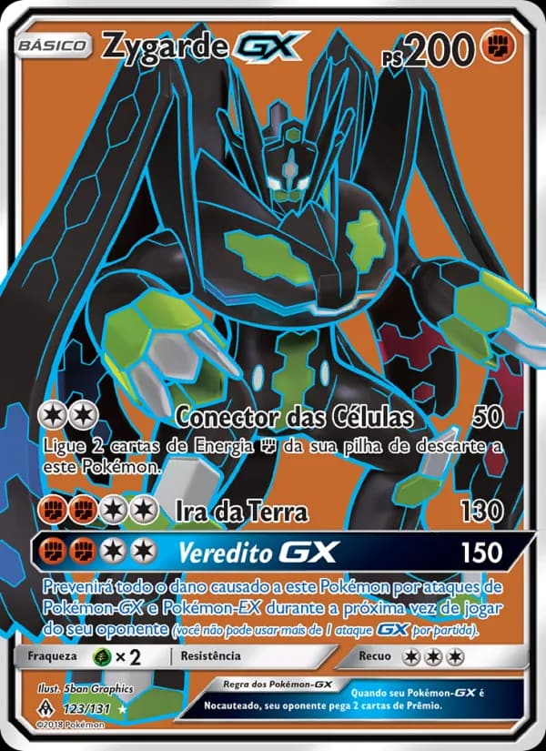 Zygarde GX, carta 123 de Luz Proibida