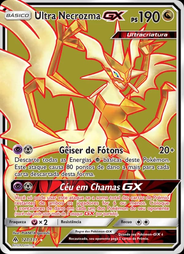 Ultra Necrozma GX, carta 127 de Luz Proibida