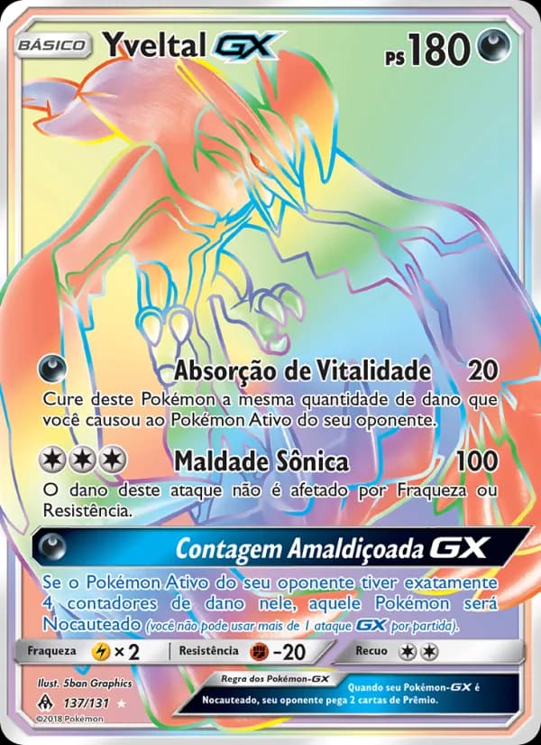 Yveltal GX, carta 137 de Luz Proibida