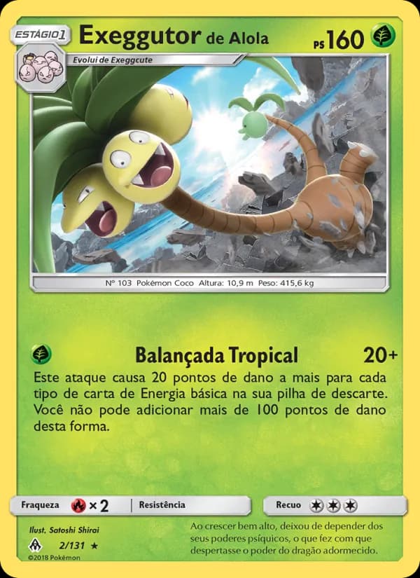 Exeggutor de Alola, carta 2 de Luz Proibida