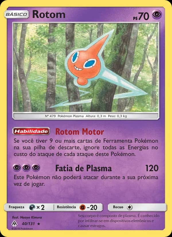 Rotom, carta 40 de Luz Proibida