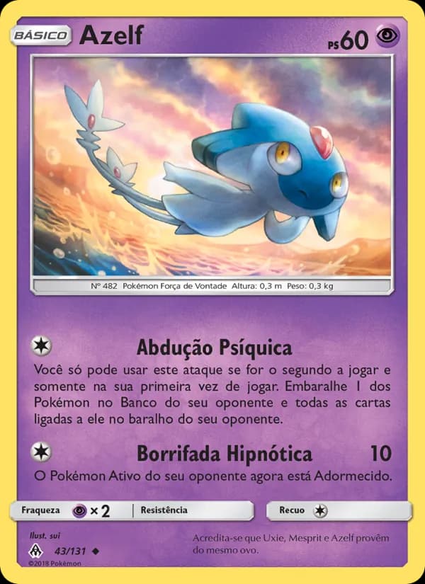 Azelf, carta 43 de Luz Proibida