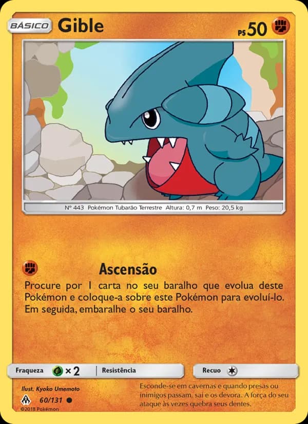 Gible, carta 60 de Luz Proibida