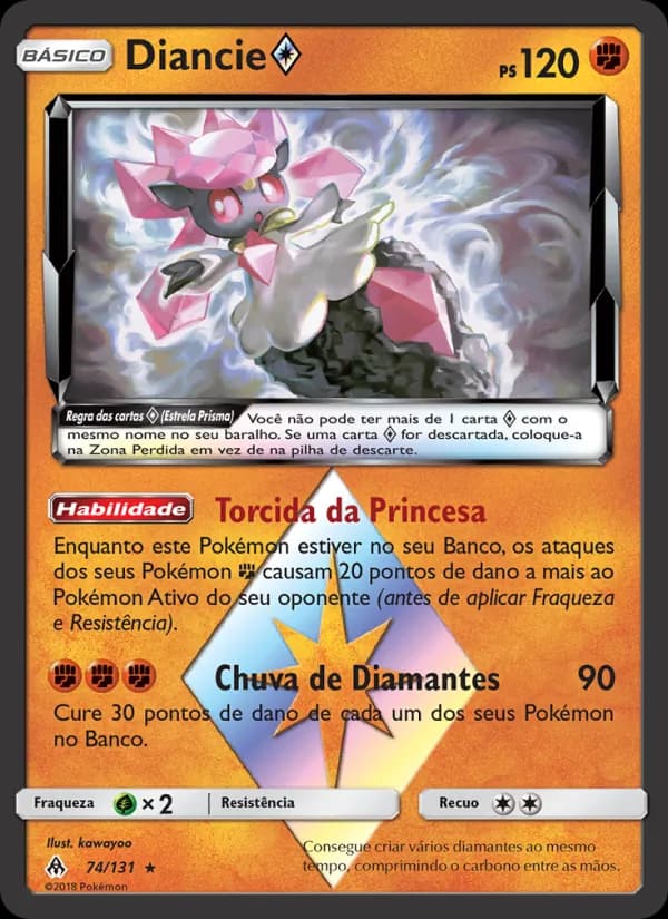 Diancie ◇, carta 74 de Luz Proibida