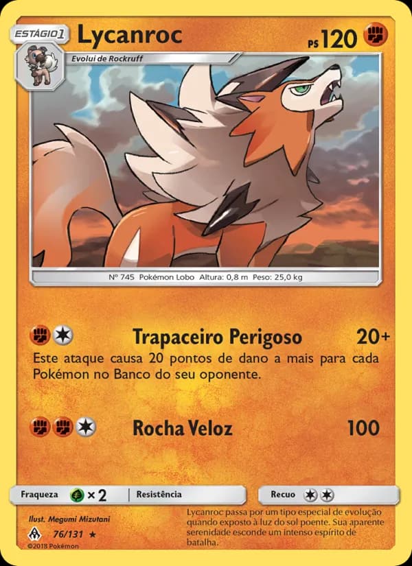 Lycanroc, carta 76 de Luz Proibida