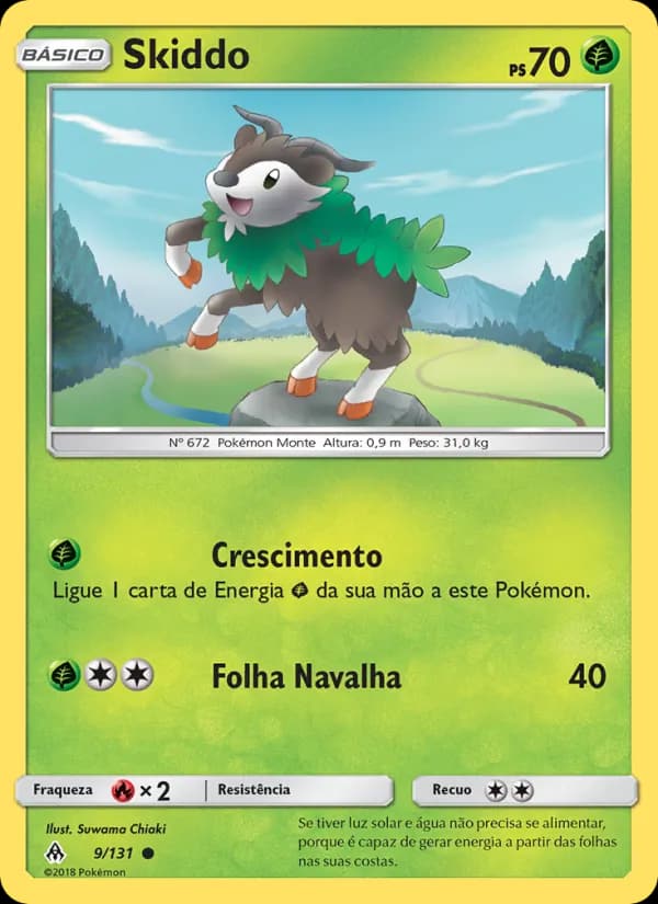 Skiddo, carta 9 de Luz Proibida