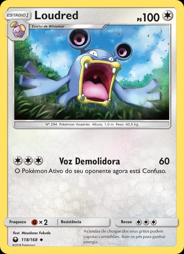 Loudred, carta 118 de Tempestade Celestial