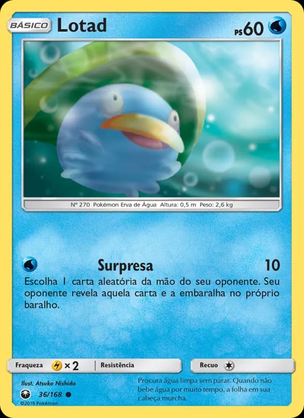Lotad, carta 36 de Tempestade Celestial