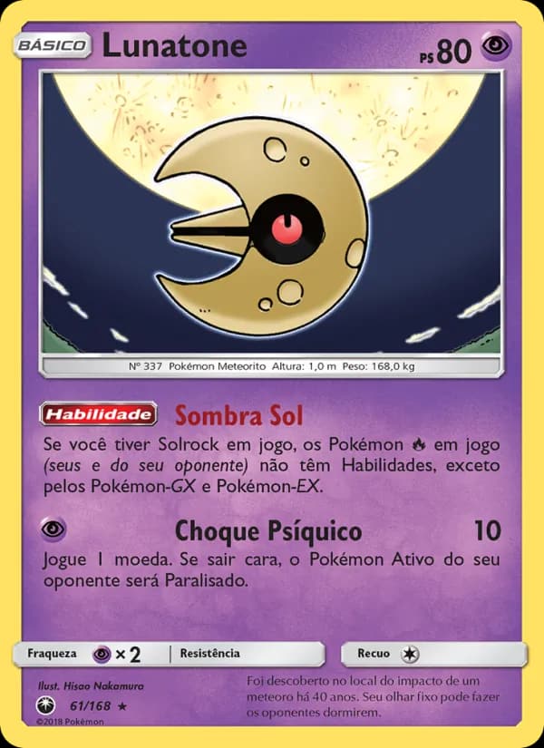Lunatone, carta 61 de Tempestade Celestial